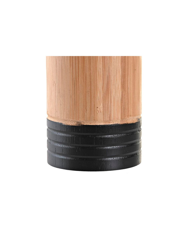 DKD Home Decor bamboo toothbrush holder, 7x7x11 cm, designed for bathroom organization with natural bamboo finish.