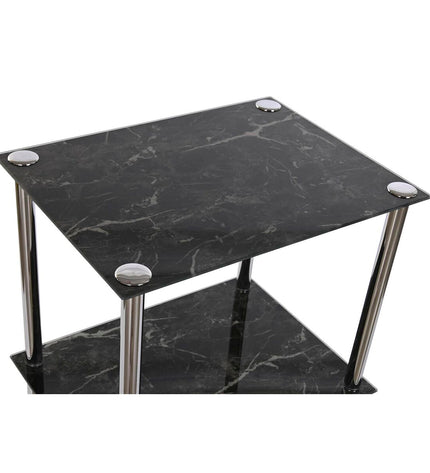 Kristal zilverkleurige stalen badkamerschap van DKD Home Decor, 40x30x105 cm, voor badkameropslag en organisatie