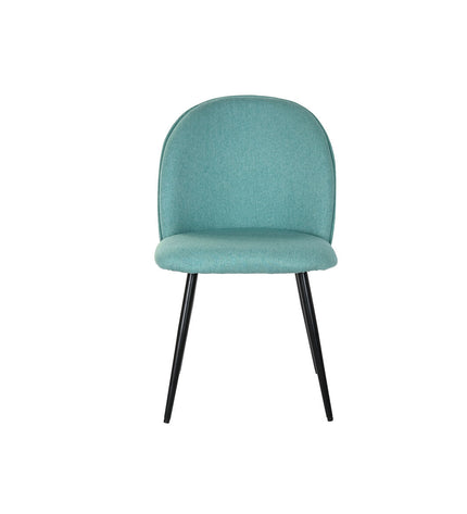 DKD Home Decor kitchen chair with wooden legs and cushioned seat, measuring 50x52x84 cm, in a modern home setting.