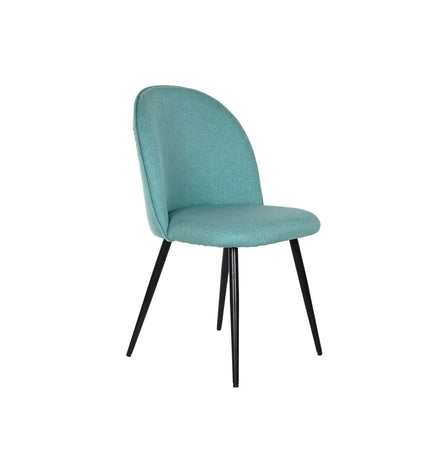 DKD Home Decor kitchen chair with wooden frame, upholstered seat, and backrest, measuring 50x52x84 cm, suitable for dining areas.