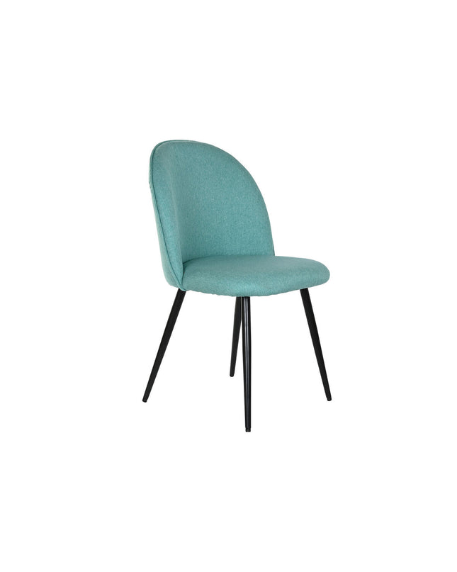 DKD Home Decor kitchen chair with wooden frame, upholstered seat, and backrest, measuring 50x52x84 cm, suitable for dining areas.