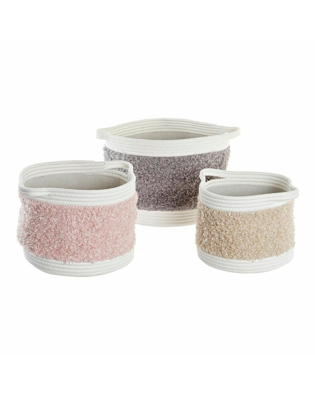 DKD Home Decor children's basket spelset with a 34x34x27 cm house and bath theme, suitable for kids' play and decor.