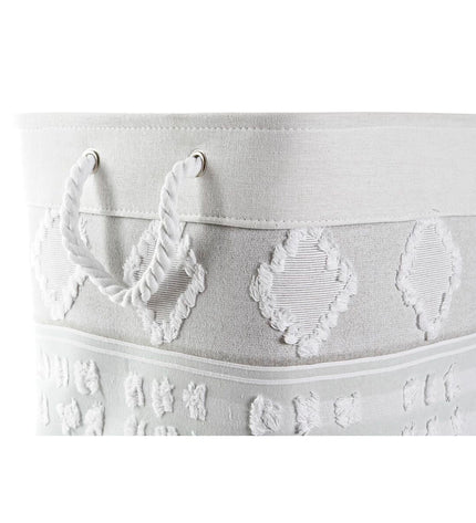 Gray bathroom basket from DKD Home Decor, 45x35x40 cm, made of woven material, suitable for organizing toiletries or towels.