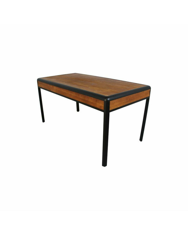 Rectangular DKD Home Decor dining table with metal frame, measuring 160 x 80 x 79 cm, in a modern home setting.