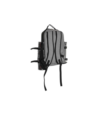 DKD Home Decor picknickset in dark gray with table and seating, ideal for outdoor camping and outdoor activities.