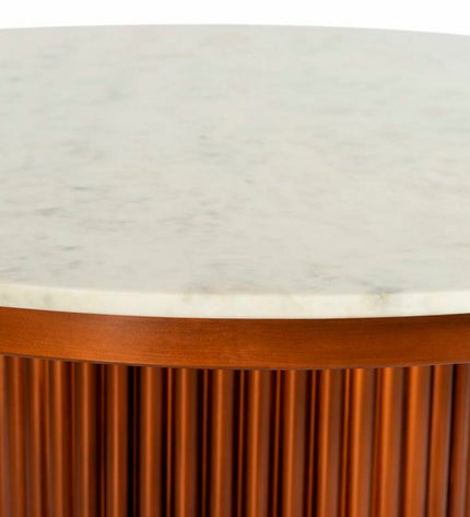 Square dining table by DKD Home Decor with a black metal frame and white marble top, measuring 110x110x76 cm.