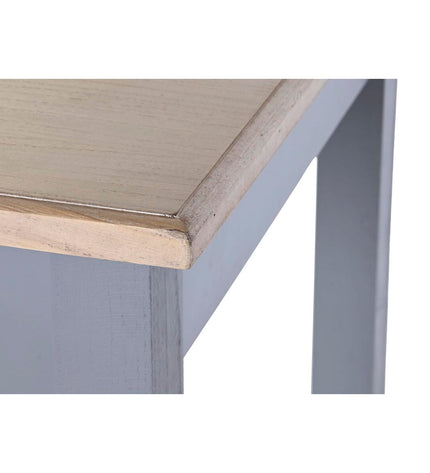 DKD Home Decor gray dining table made of natural Paulownia and MDF, measuring 161.5x81.5x78 cm, in a modern kitchen setting.