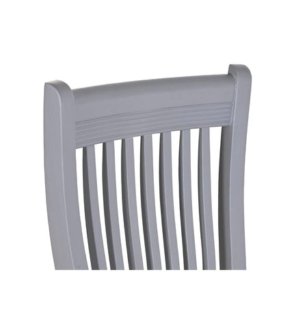 Natuurlijk grijze keukenstoel DKD Home Decor, 40x42x94.5 cm, met houten frame en zachte zitting voor huis en koken.