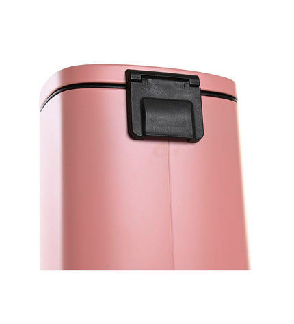 DKD Home Decor peach metal and polypropylene pedal bin for home kitchen storage, 5-liter capacity, simple and functional design