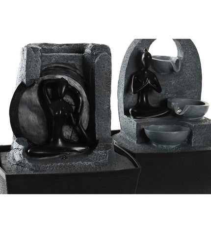 Pair of DKD Home Decor outdoor Indian-style fountain decorations, 20x15x24 cm, for garden or patio decor.