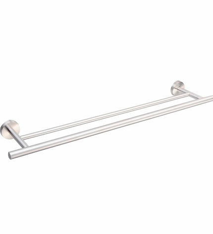 Zilverkleurige DKD Home Decor handdoekrek met stang voor badkamer, roestvrij staal, 70 x 13.5 x 5.3 cm, huis en koken.