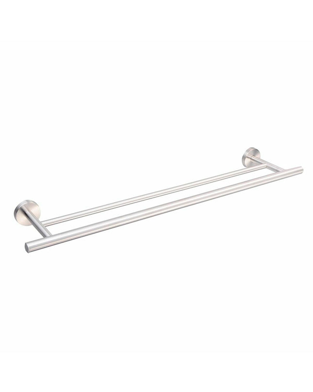 Zilverkleurige DKD Home Decor handdoekrek met stang voor badkamer, roestvrij staal, 70 x 13.5 x 5.3 cm, huis en koken.