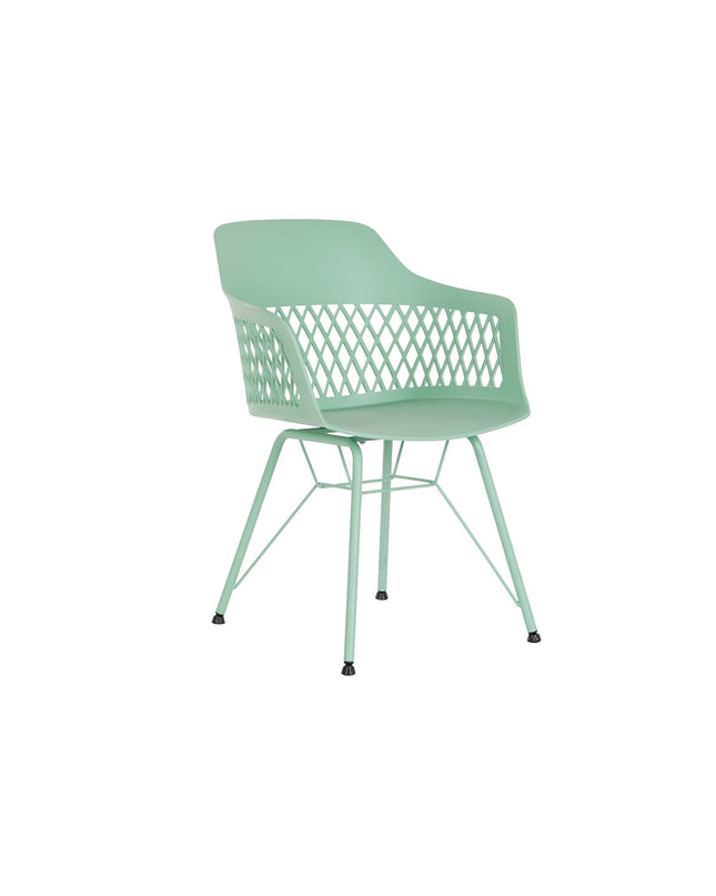 Green DKD Home Decor kitchen chair, 57x57x80.5 cm, with a modern design suitable for home and cooking spaces.
