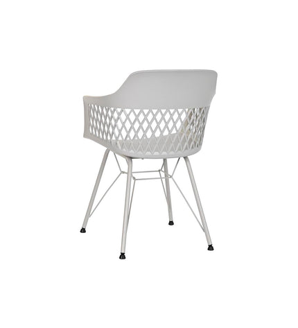 Light gray DKD Home Decor kitchen chair with a 57x57x80.5 cm design, featuring a comfortable cushioned seat and modern style.