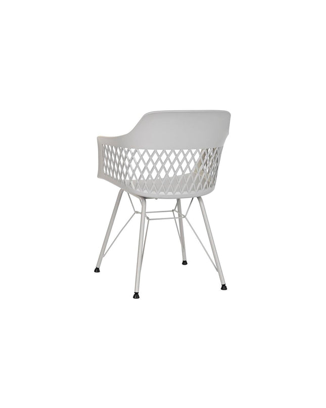 Light gray DKD Home Decor kitchen chair with a 57x57x80.5 cm design, featuring a comfortable cushioned seat and modern style.
