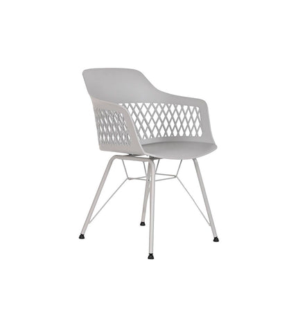 Light gray DKD Home Decor kitchen chair with a 57x57x80.5 cm frame, featuring a modern design and comfortable seating.