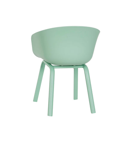 Groene DKD Home Decor stoel met armleuning, 56 x 58 x 78 cm, meubel voor huis en koken, comfortabele zitplek