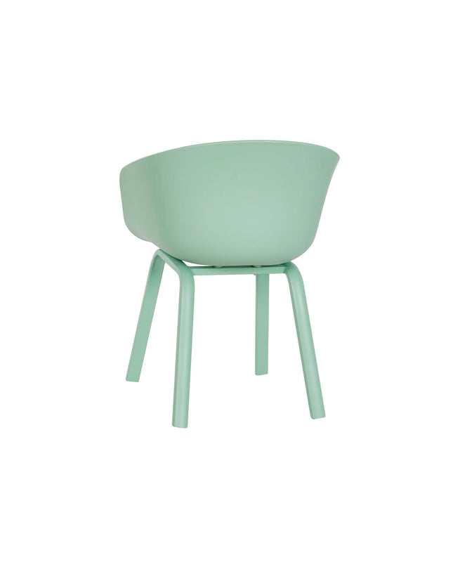 Groene DKD Home Decor stoel met armleuning, 56 x 58 x 78 cm, meubel voor huis en koken, comfortabele zitplek