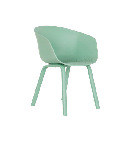 Green armchair with wooden legs from DKD Home Decor, measuring 56 x 58 x 78 cm, in a cozy home and kitchen setting.