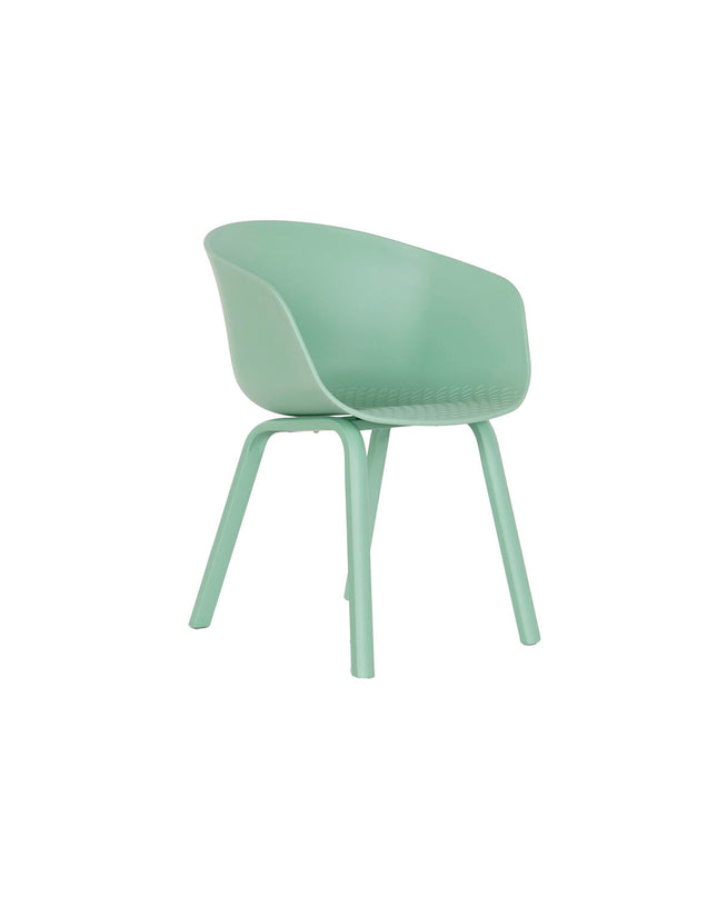 Green armchair with wooden legs from DKD Home Decor, measuring 56 x 58 x 78 cm, in a cozy home and kitchen setting.