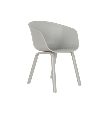 Light gray DKD Home Decor kitchen chair with dimensions 56x58x78 cm, featuring a modern design for home and kitchen furniture.