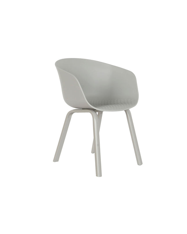 Light gray DKD Home Decor kitchen chair with dimensions 56x58x78 cm, featuring a modern design for home and kitchen furniture.