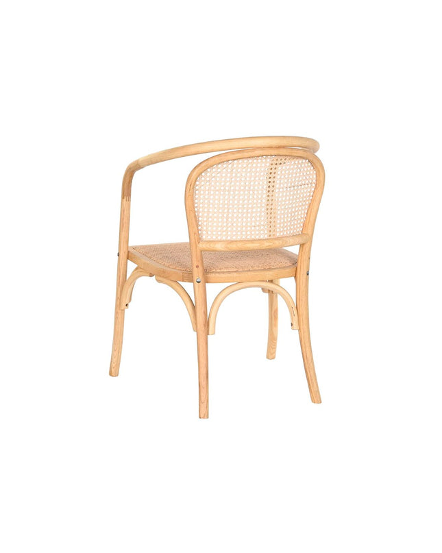 DKD Home Decor kitchen chair in natural wood finish, measuring 53x54x80 cm, suitable for home and dining areas.