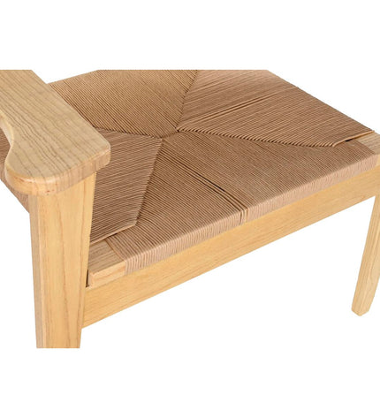 DKD Home Decor kitchen chair in natural wood, measuring 67 x 47 x 84 cm, sturdy and stylish for dining or kitchen use.