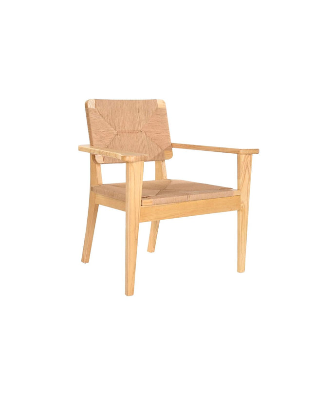 DKD Home Decor kitchen chair in natural wood finish, measuring 67 x 47 x 84 cm, suitable for home and dining areas.