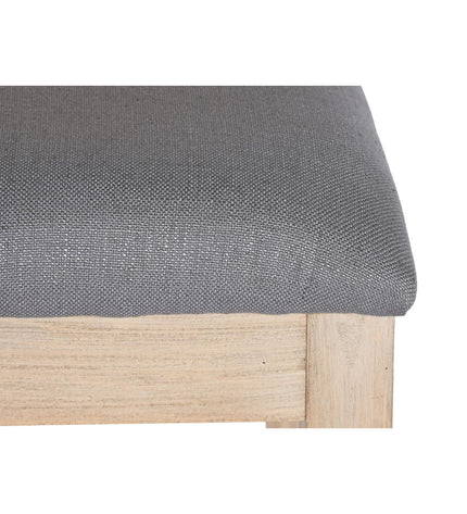 Dark gray DKD Home Decor kitchen chair with polyester upholstery, showcasing its sleek design and comfortable seating.