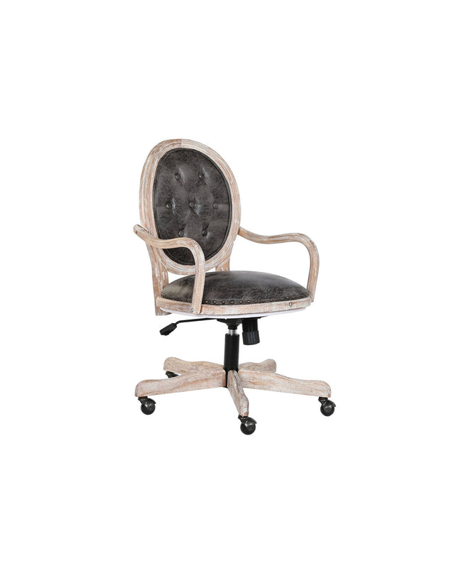 DKD Home Decor black and dark brown kitchen chair, 52x50x88 cm, modern design for home and cooking spaces