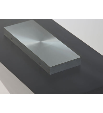 Black wooden dining table with glass top from DKD Home Decor, measuring 180x90x76 cm, in a modern household setting.