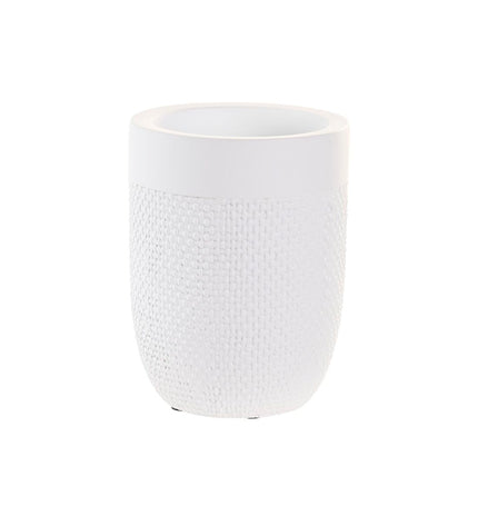 White cement house decor sculpture by DKD Home Decor, 8x8x10.5 cm, for home and bathroom interior decoration.