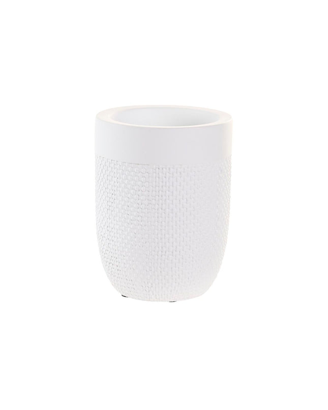 White cement house decor sculpture by DKD Home Decor, 8x8x10.5 cm, for home and bathroom interior decoration.