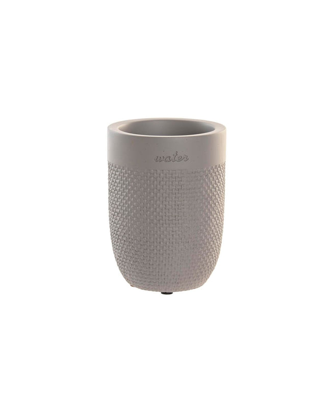 Gray cement house-shaped decor by DKD Home Decor, 8x8x10.5 cm, suitable for bathroom or home decor.