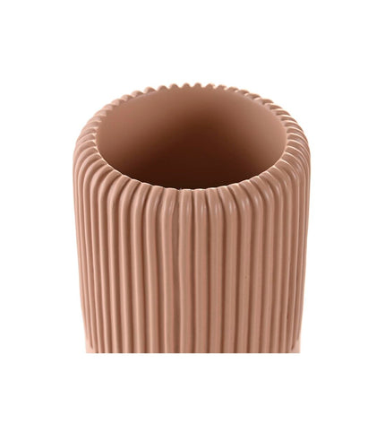 Terracotta cement decorative house and bathroom accessory by DKD Home Decor, 7x7x11 cm, with textured surface and geometric design.