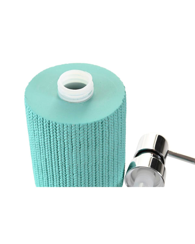 Cement soap dispenser by DKD Home Decor with green accent, suitable for bathroom or kitchen use, made of polypropylene.