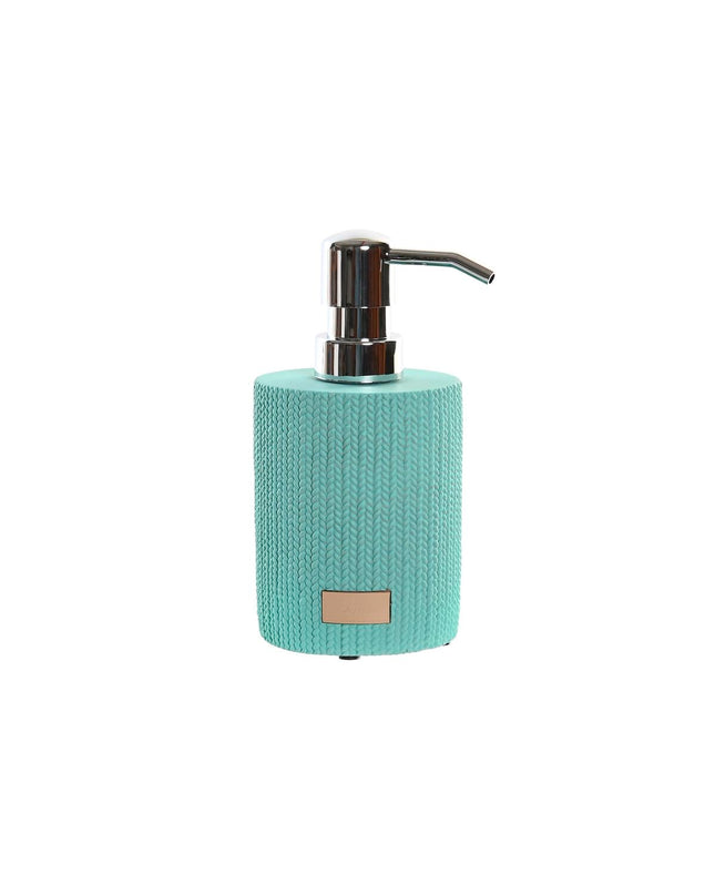 DKD Home Decor cement soap dispenser with green munt design, suitable for bathroom and kitchen use, made of durable polypropylene