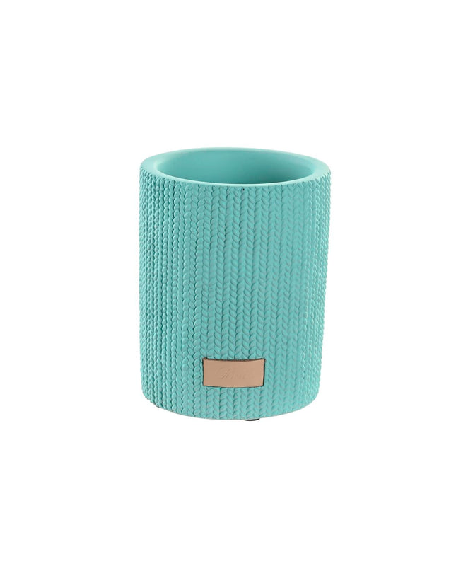 Green cement house decor piece from DKD Home Decor, 8x8x10 cm, suitable for bathroom or home decoration.