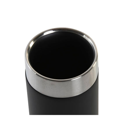 Set of 12 black and silver DKD Home Decor toothbrush holders in rustproof resin, 7x7x10.5 cm, for bathroom organization.