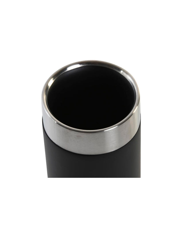 Set of 12 black and silver DKD Home Decor toothbrush holders in rustproof resin, 7x7x10.5 cm, for bathroom organization.