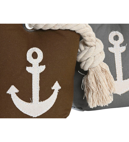 Pair of DKD Home Decor door stoppers in sand color, measuring 13x9x20 cm, ideal for home decor and door protection.