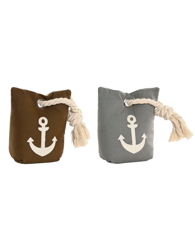 Set of two DKD Home Decor door hooks in sand color, 13x9x20 cm, suitable for home decor and kitchen organization.