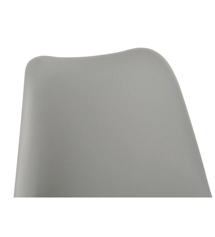 DKD Home Decor brown and gray chair with beechwood legs, foam and polyurethane upholstery, 48x55x83 cm, suitable for home and kitchen.