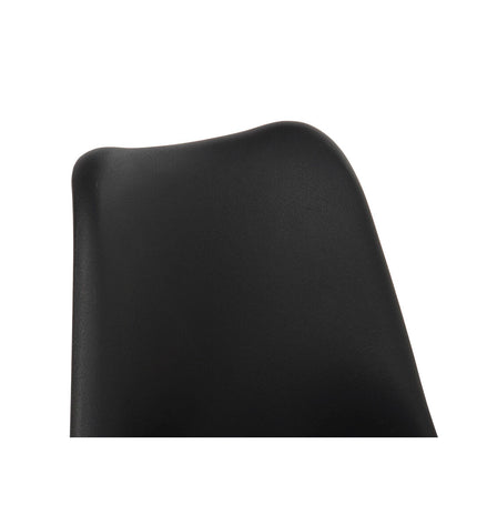 Black DKD Home Decor chair with a sleek design, measuring 48x55x83 cm, suitable for home and kitchen interior.