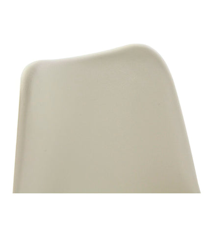 Beige DKD Home Decor chair with wooden legs, foam cushion, and polypropyleen upholstery, measuring 48 x 54 x 82 cm.