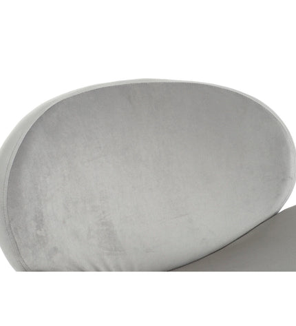 DKD Home Decor gold and light gray chair, 62x58x73 cm, in a modern home interior setting.