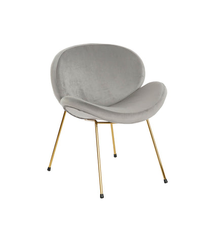 DKD Home Decor gold and light gray chair measuring 62x58x73 cm, stylish furniture for home and kitchen decor.