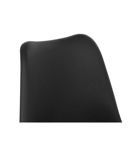 Black and gold DKD Home Decor chair with polyester and metal frame, measuring 62x58x73 cm, suitable for home and kitchen use.