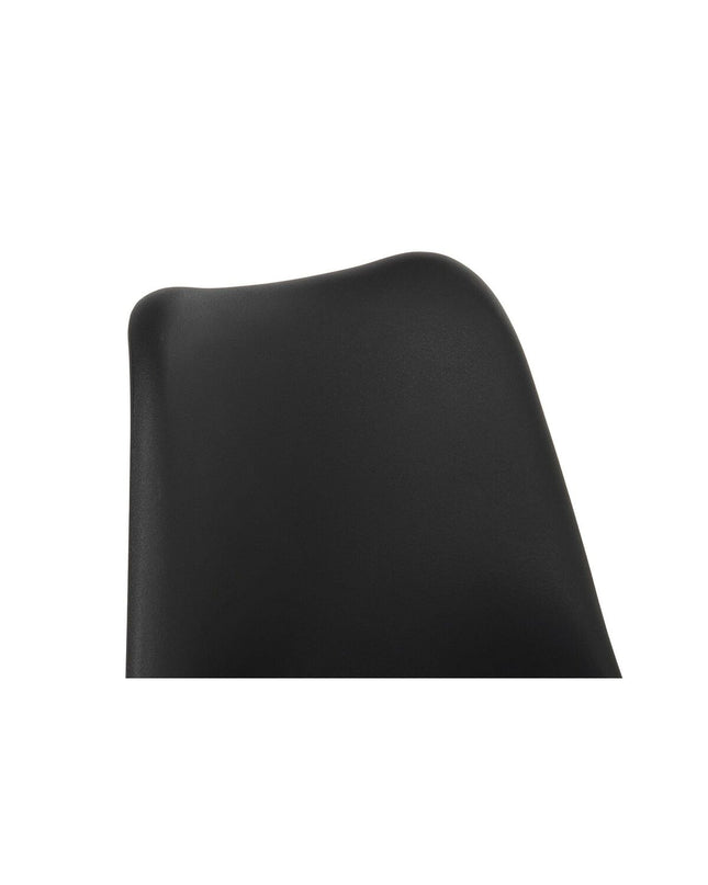 Black and gold DKD Home Decor chair with polyester and metal frame, measuring 62x58x73 cm, suitable for home and kitchen use.